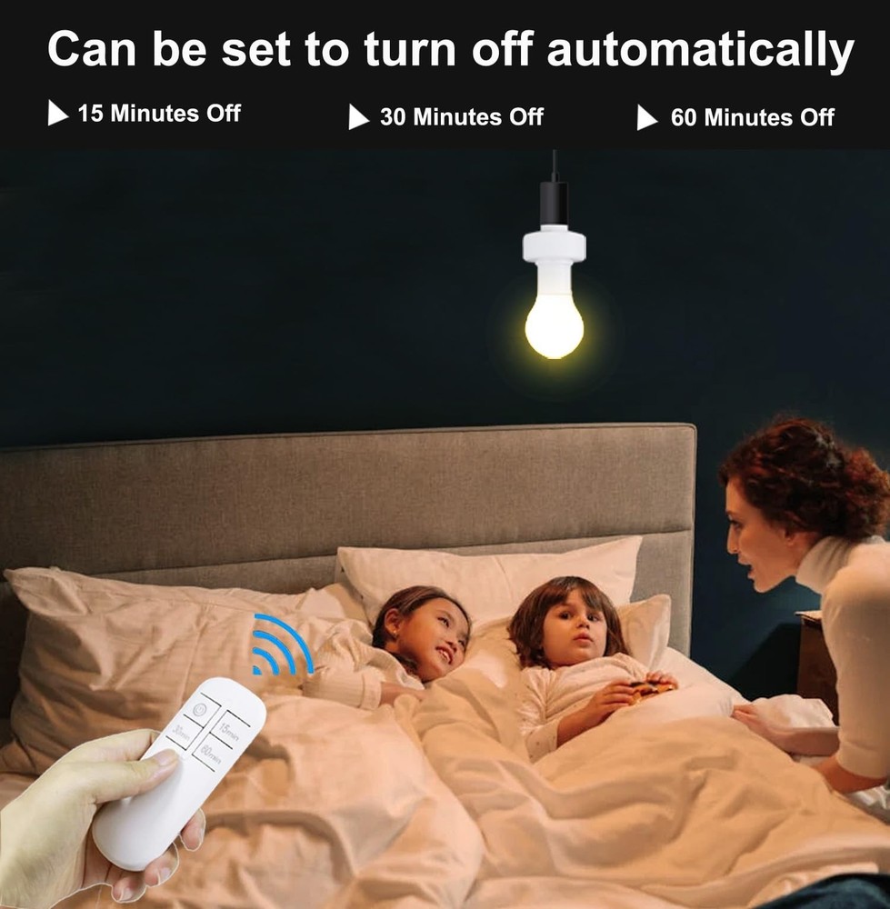 Remote Control Light Sockets,Wireless Light Switch kit with Timer,15/30/60min...