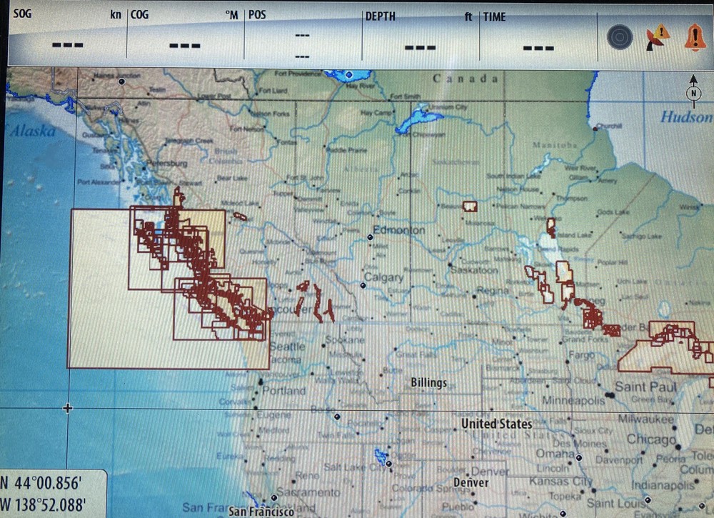 FUGAWI Aboard US & CANADA MSD/SD Chart Card -*Bench Tested*