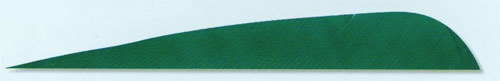 Gateway 5" Right Wing Parabolic Green Feathers, 100 Pack