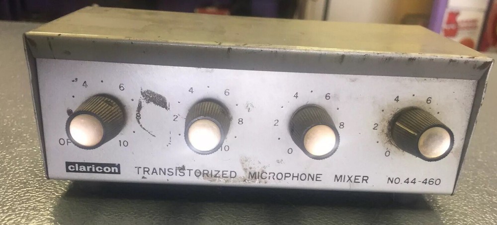 Vintage Claricon Transistorized Microphone Mixer No. 44-460