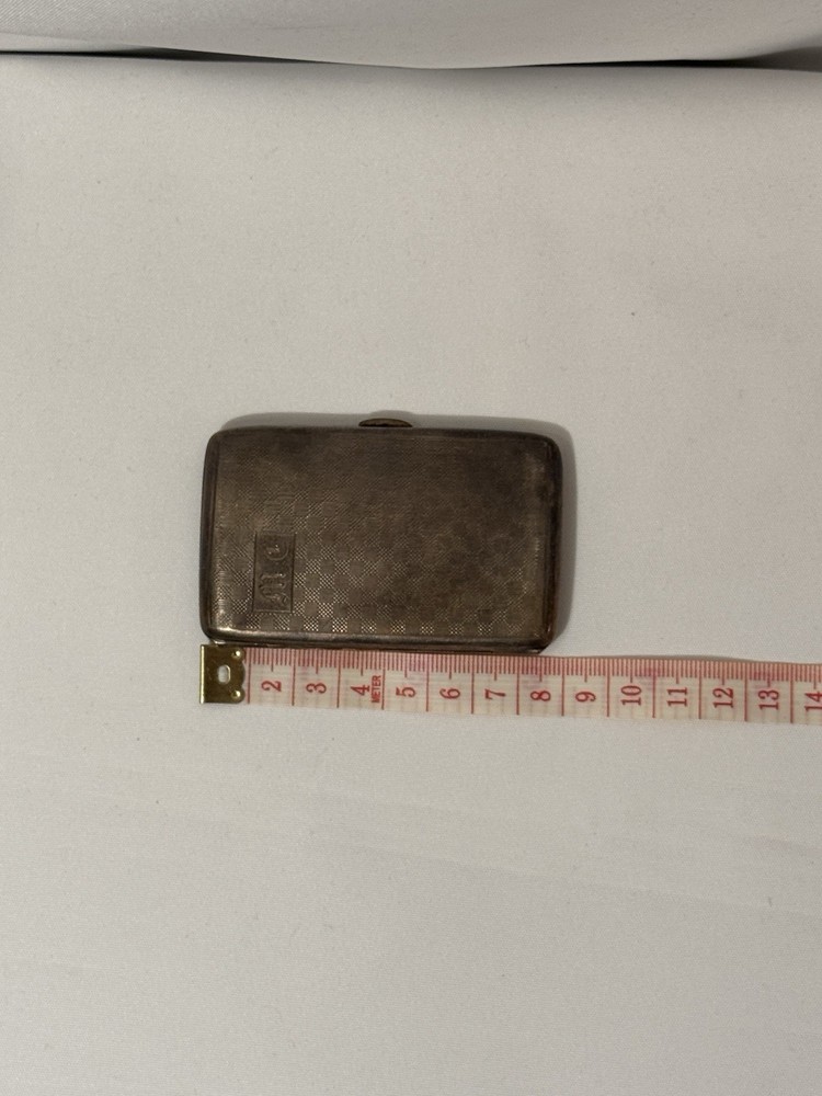 Antique Silver Cigarette Case | 43.9g |Birmingham 1902 | NOT SCRAP | monogram MC