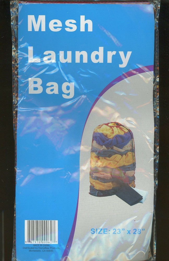 Laundry Bag Large Mesh Red Drawstring Top 23" x 28" in U.S. PB
