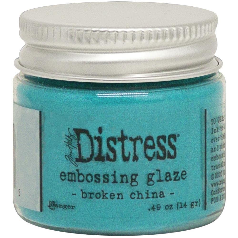 Kitchen Broken China Glitter Embossing Glaze 49oz Translucent Layering Powder