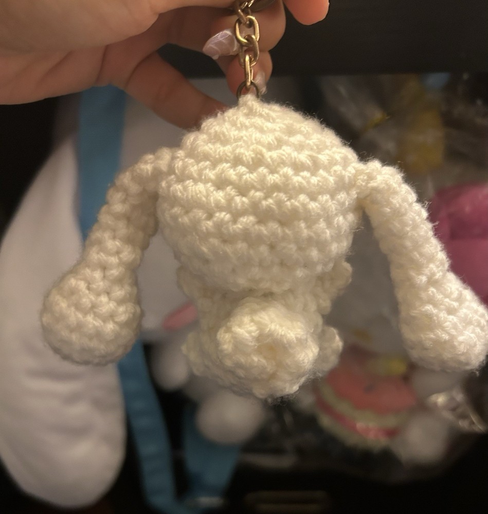 Cinnamoroll Crochet Keychain!