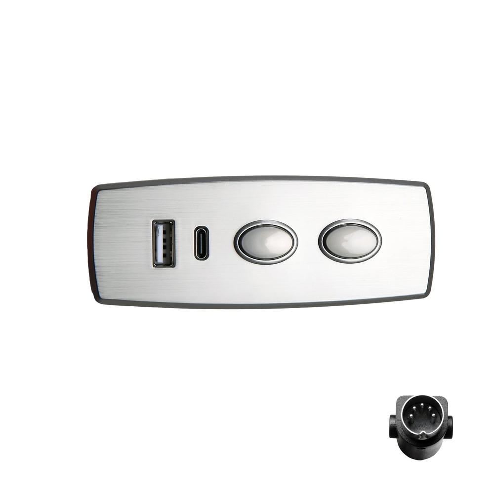 2 Button 5 Pin Switch Hand Control USB Type A C Port Electric Sofa Recliner