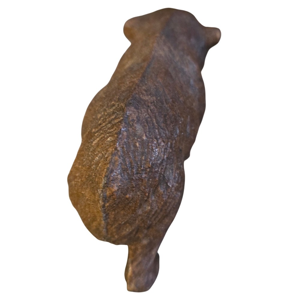 Vintage Composite Bear Figurine Rustic Cabin Decor Grizzly Sculpture