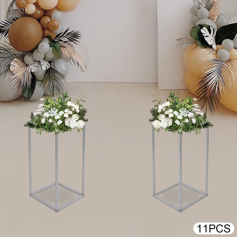 11pcs Wedding Flower Stands Flower Holder Rectangular For Wedding Decorations