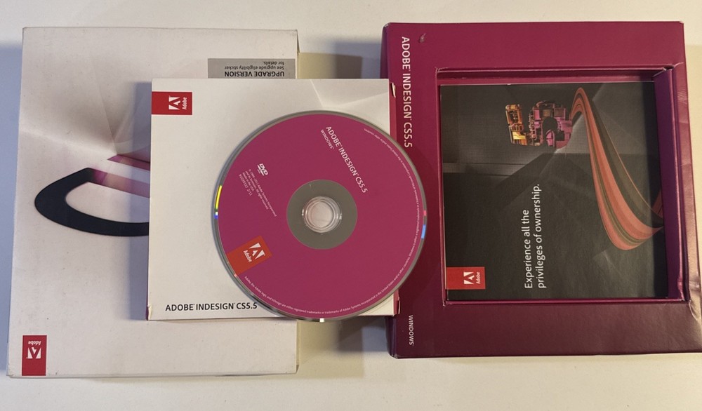 Adobe InDesign CS5 or CS5.5 software for Windows. rb5
