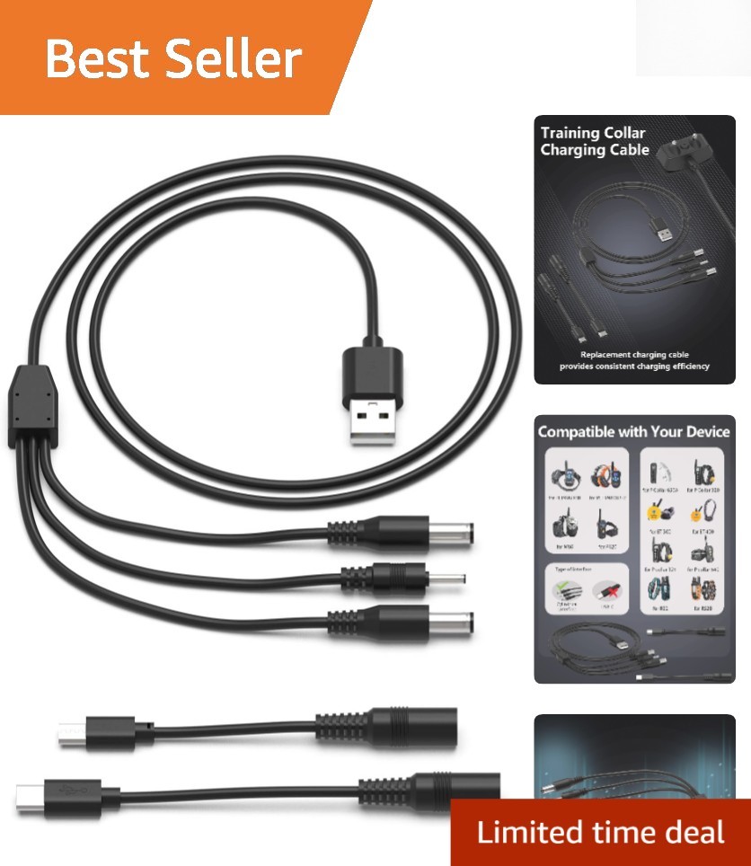 High-Efficiency Replacement Charger for E Collar Compatible with All Brands