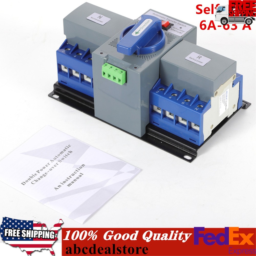 Dual Power Automatic Transfer Switch ATS CB level M6 Mini Change-over Switch