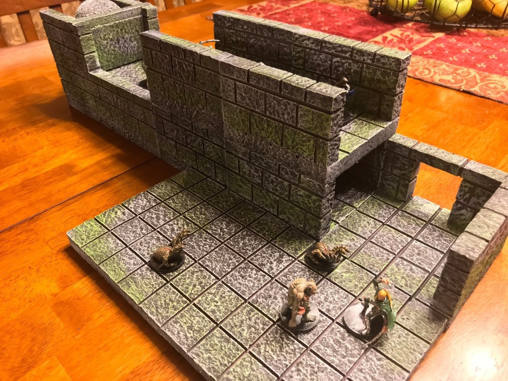 Dungeon Boulder Trap 28mm terrain wargaming Dungeons & Dragons Pathfinder d&d