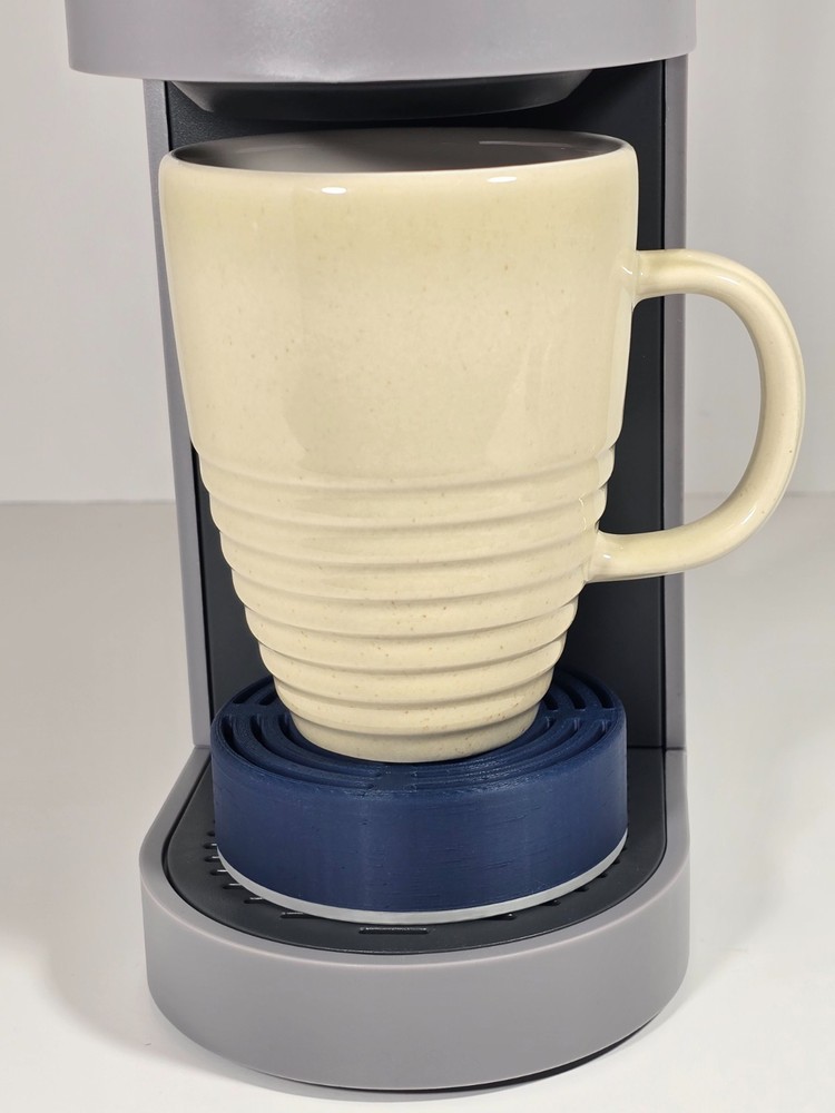 Anti-Splash Adjustable Coffee Cup Stand Accessory for Keurig Coffee Makers Blue