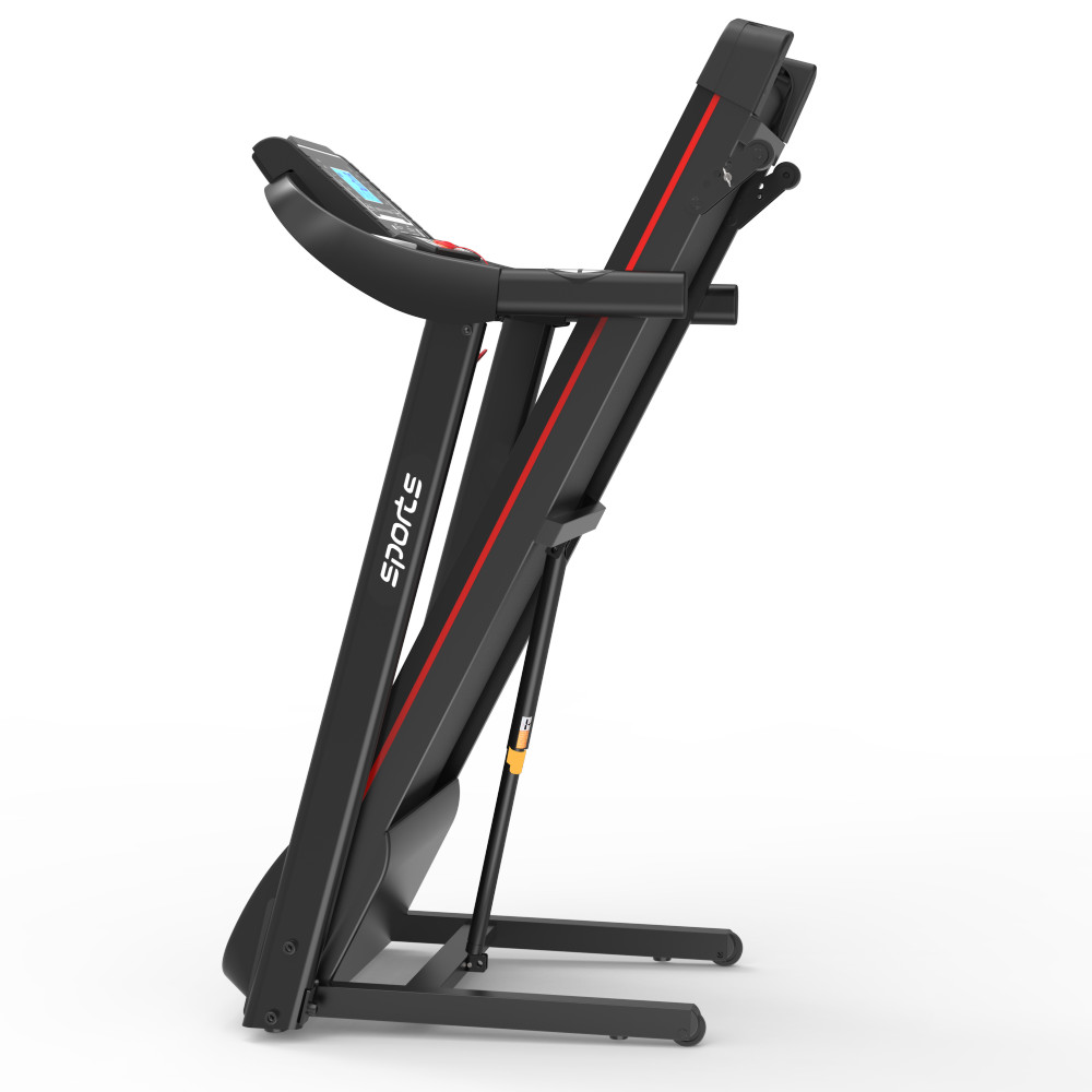 Foldable Incline Treadmill Folding Running Home Workout 5" LCD Screen Bluetooth