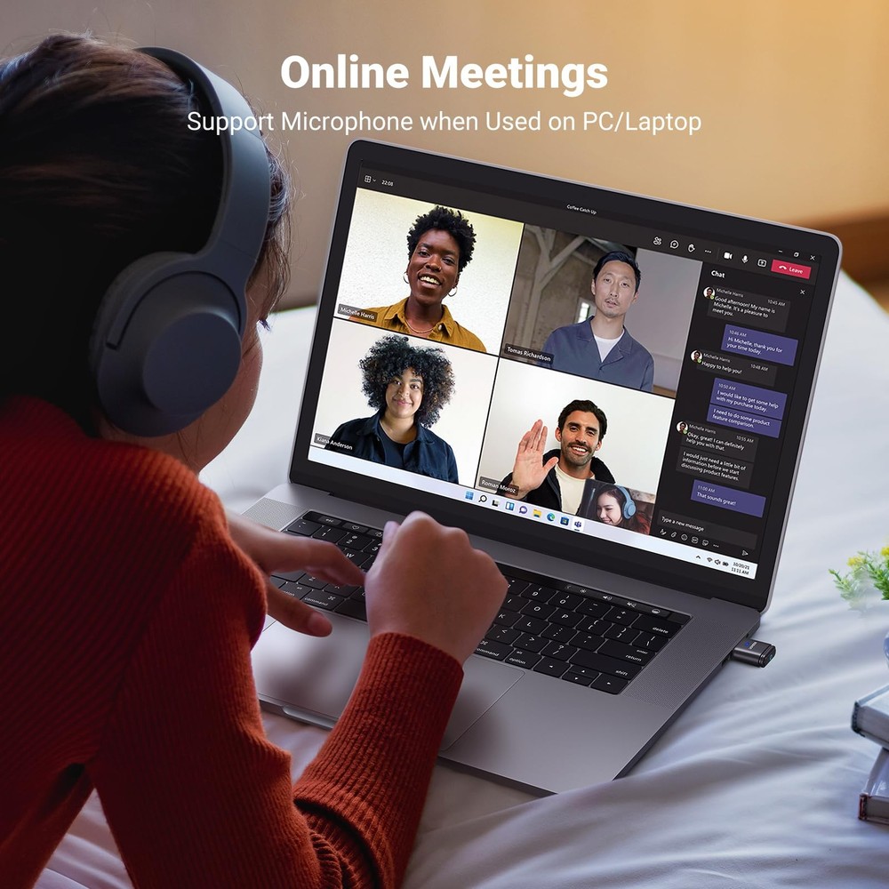 UGREEN Bluetooth 5.3 Adapter for PS4 PS5 USB Audio Transmitter APTX...