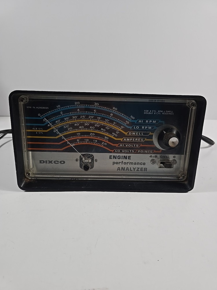Vintage  Dixco Engine Performance Analyzer Untested As Is.