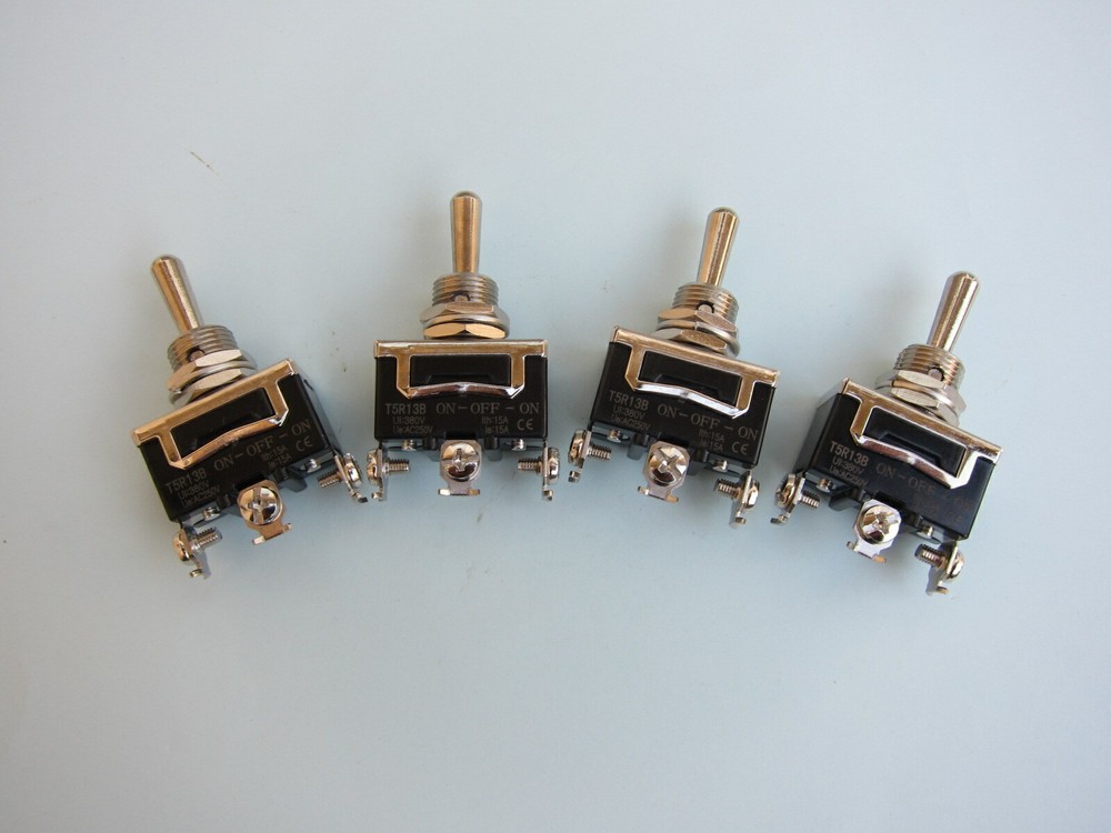 Lowrider Hydraulics Toggle Switch 3 prongs, (on)-off-(on), 10 pcs, value pack