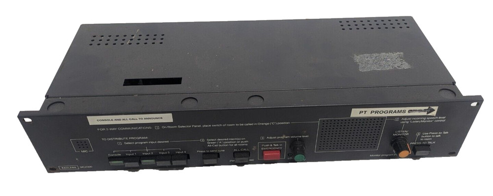 RAULAND-BORG MCZ300 INTERCOM & PROGRAM CONTROL CENTER CONSOLE PA SYSTEM MASTER