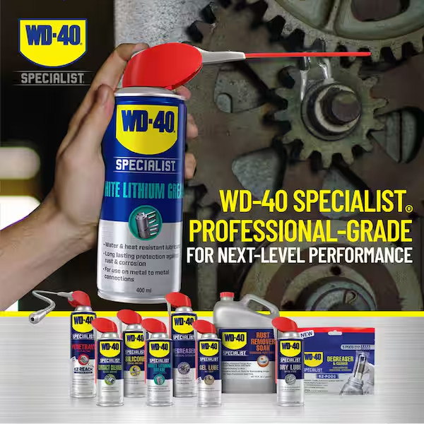 10 oz. White Lithium Grease, Long-Lasting Grease Spray