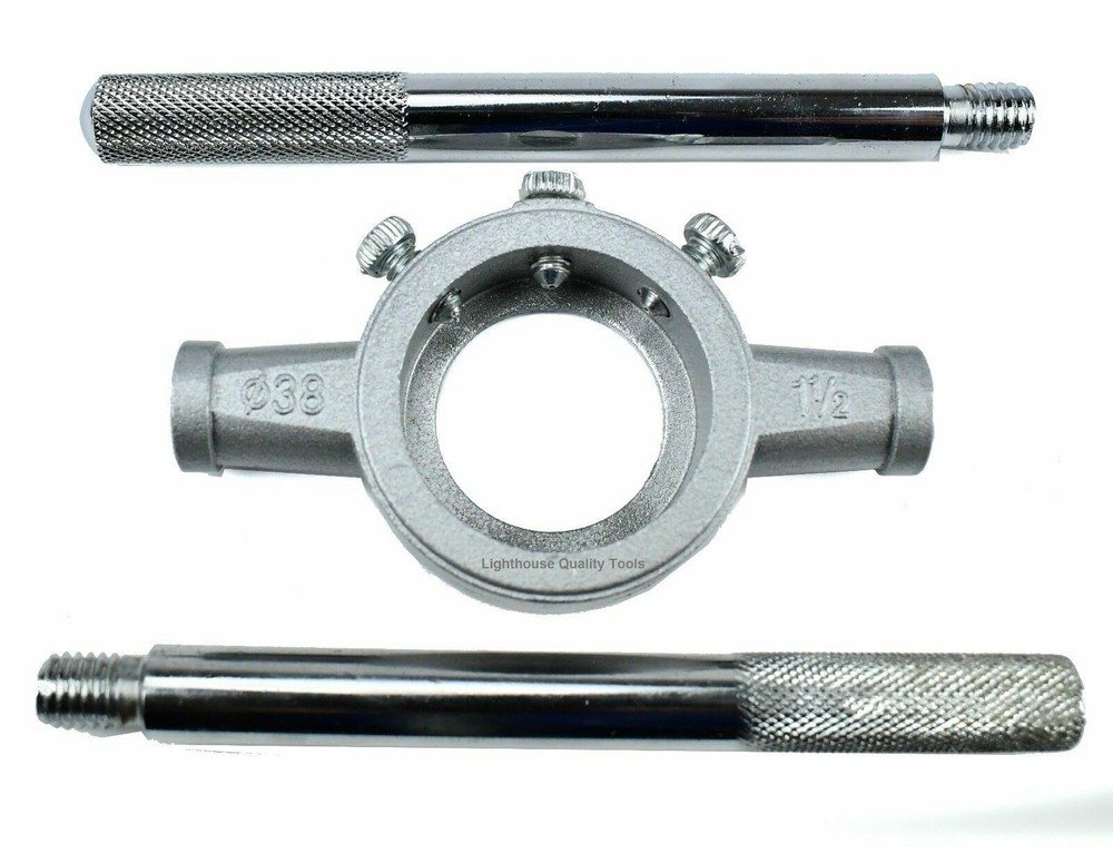 Lighthouse Quality Tools® M14X1 LH Adjustable Threading Die + Stock Handle