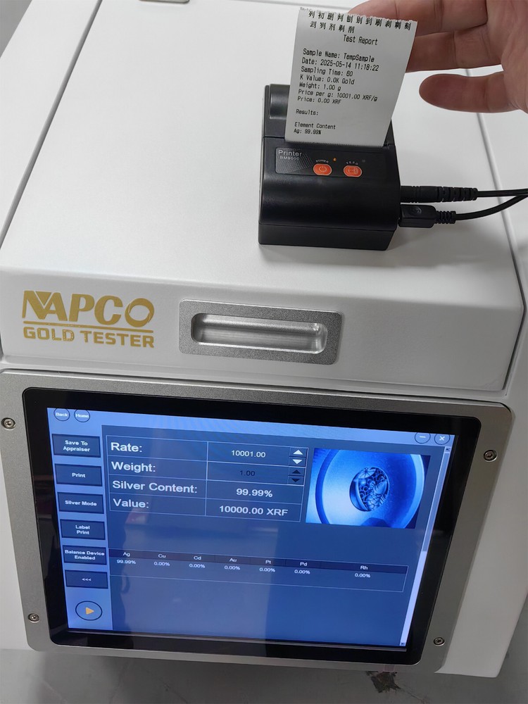 XRF Automatic Spectrum Analyzer Gold platinum Purity Au, Ag, Cu, Pt, Pd,Rh,Cd