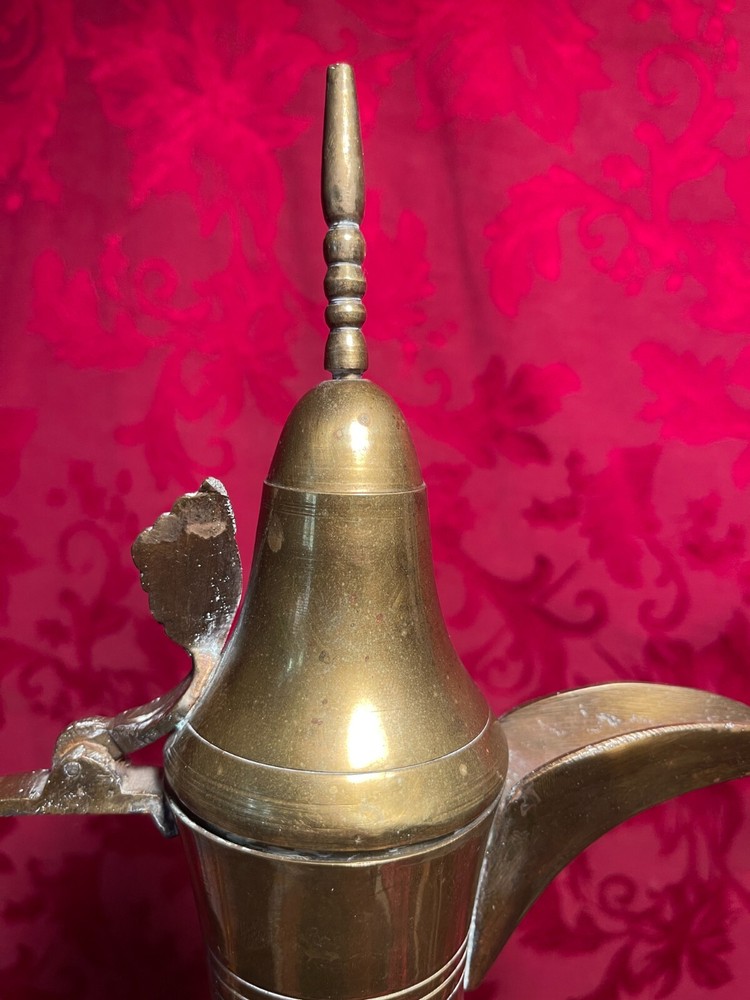 Vintage MK Handicrafts Middle Eastern Brass Dallah