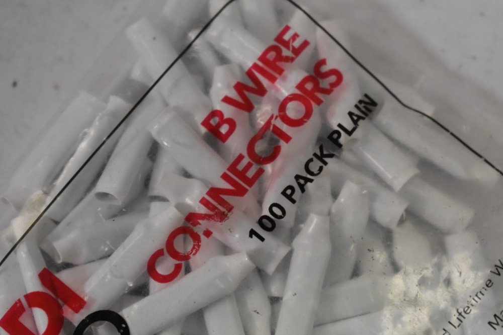 ADI Pro B Wire Connectors 0E-SR100P 100 Pack Plain White Replacements Units