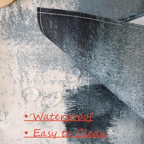 and White Abstract Modern Table Runner, Art 13" x 72", Table Runner Grey