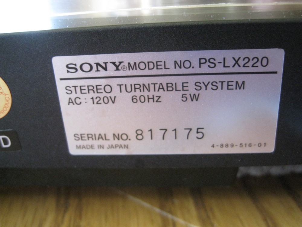 🇺🇸 😃 🎶 🔥 vintage Sony Ps lx220 turntable