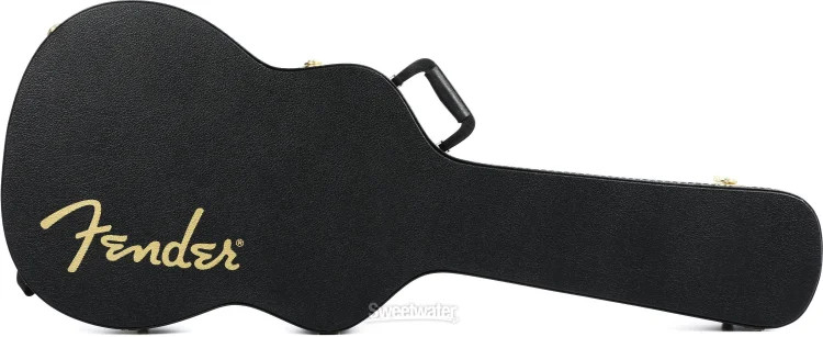 Fender Classical/Folk Guitar Multi-fit Hardshell Case - Black with Black Plush