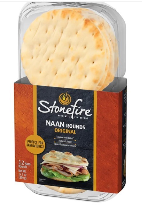 ROUND BREAD ORIGINAL NAAN 12.7 OZ (2 PACK)