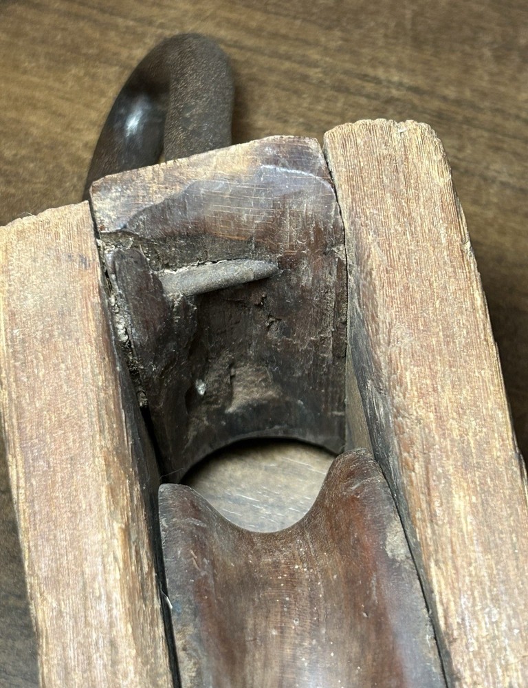 Antique Wood Single Pulley
