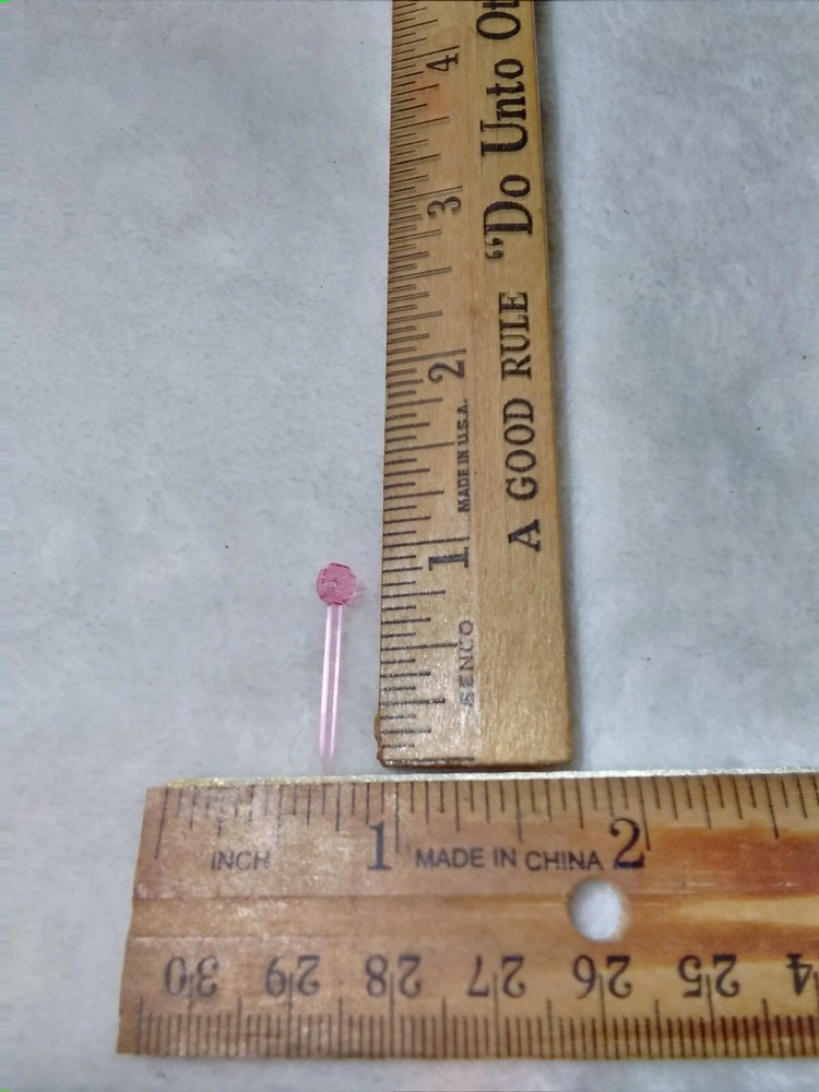 63 Clear 7mm Round Globe Pins for Ceramic Christmas Trees