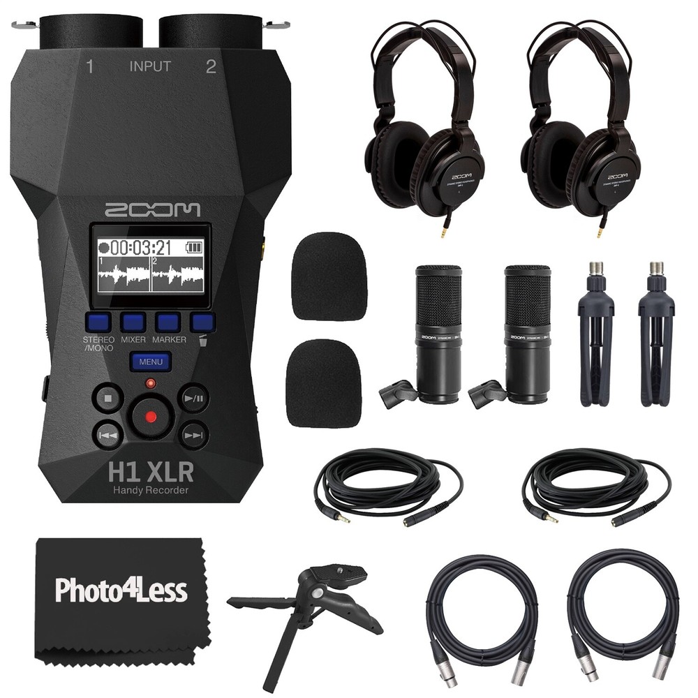 Zoom H1 XLR Handy Recorder Bundle