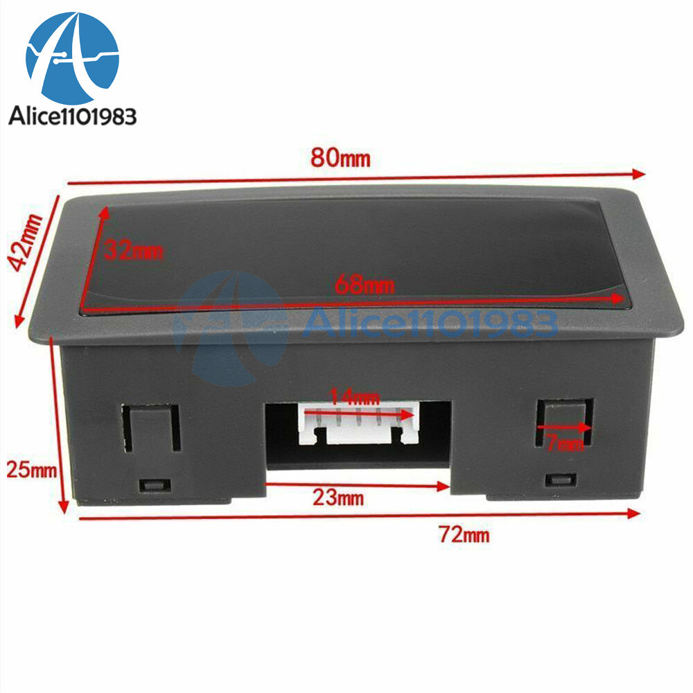 Tachometer 4 Digital LED Tach RPM Speed Meter With Hall Proximity Switch Sensor