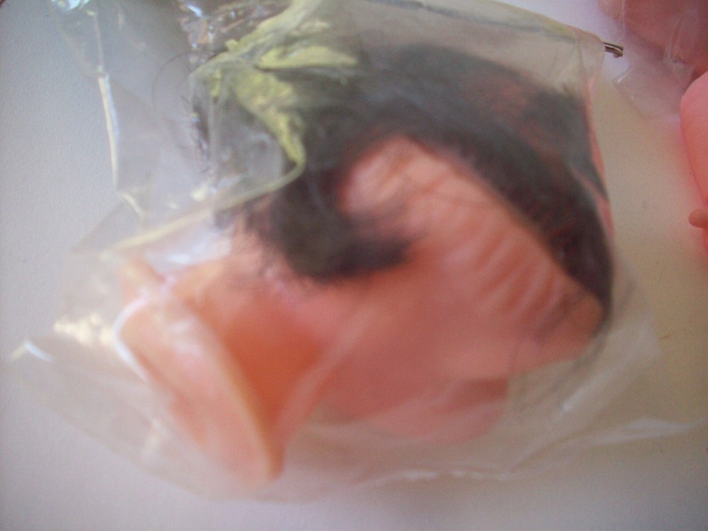Vintage clown head feet and hands