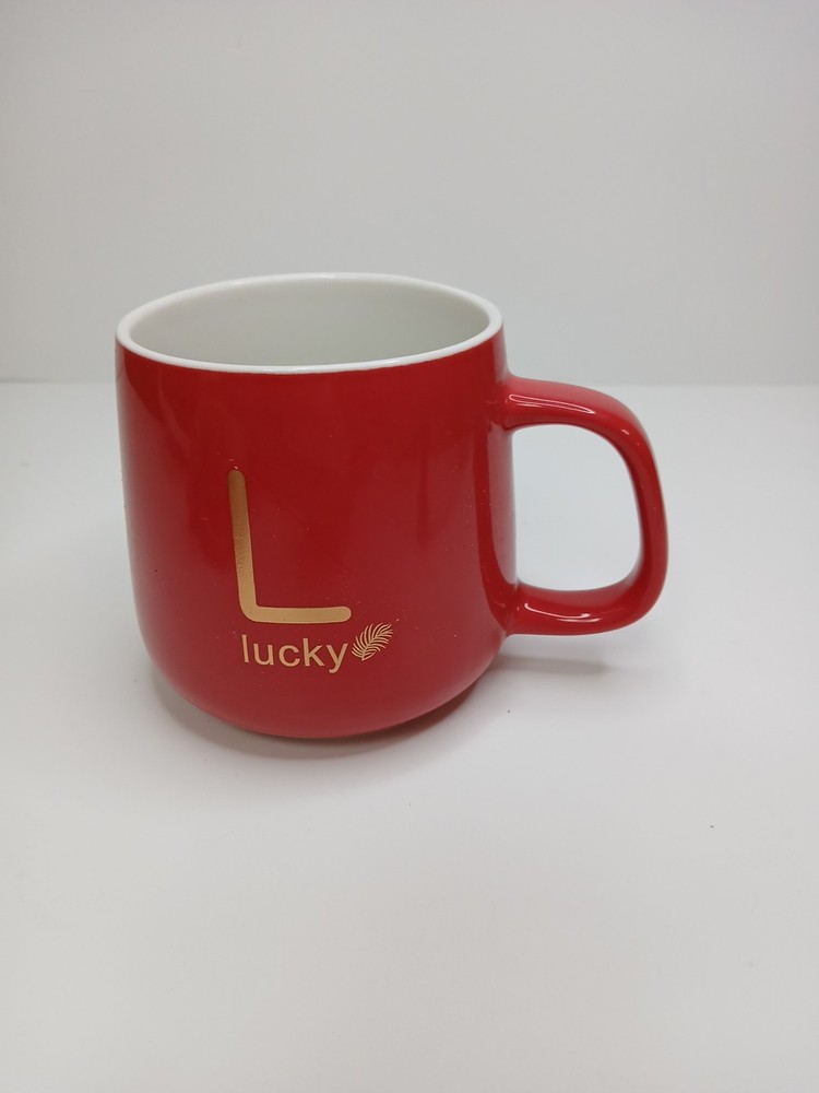 Coffee/tea Mug And Warming Saucer, Red, ceramic coffee cup