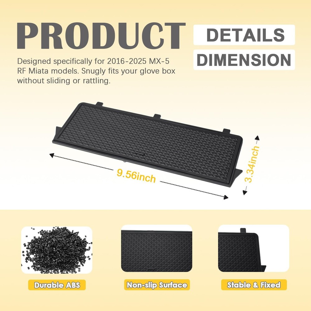 Center Console Organizer Divider Compatible with Mazda MX-5 RF Miata 2016-202...