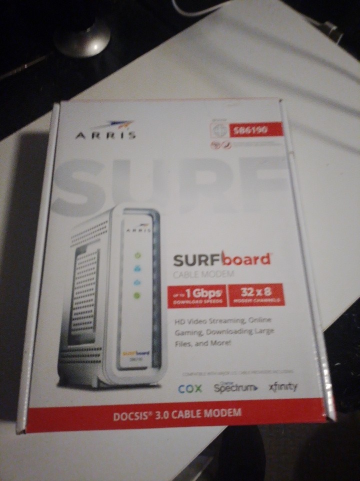 ARRIS Surfboard SB6190 Cable Modem White