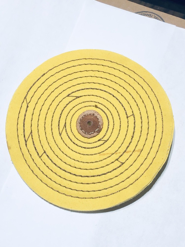 (10 Qty ) 6” Razor Edge. Yellow Treated  Buffing Wheel