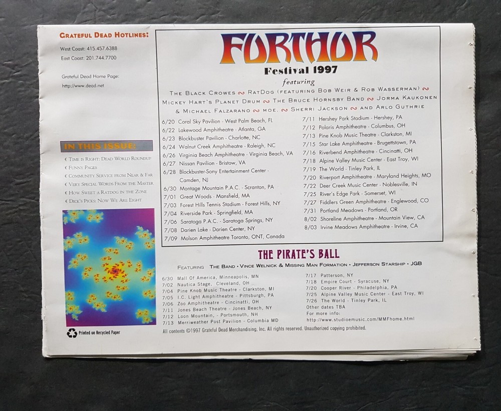 Grateful Dead Almanac Volume 4 Number 3, 1997