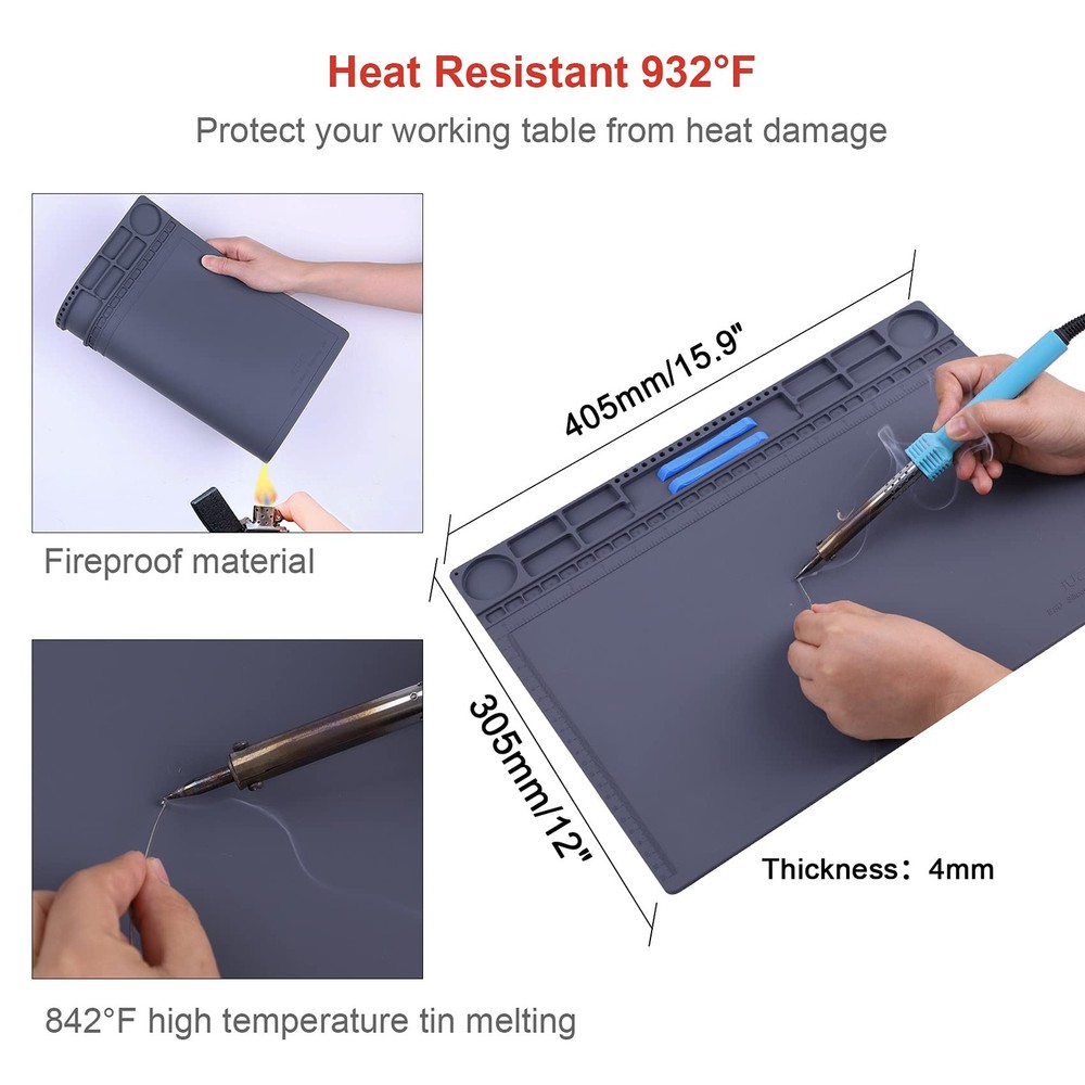 Anti Static Mat for PC Building, Computer Electronics Repair, Heat Resistant ...