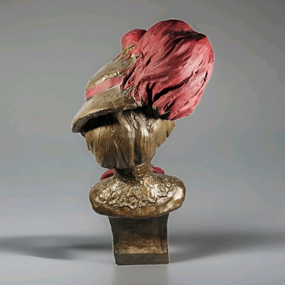 Trace Guthrie 1996 Victorian Woman Bust, Fired Clay, 19", Signed