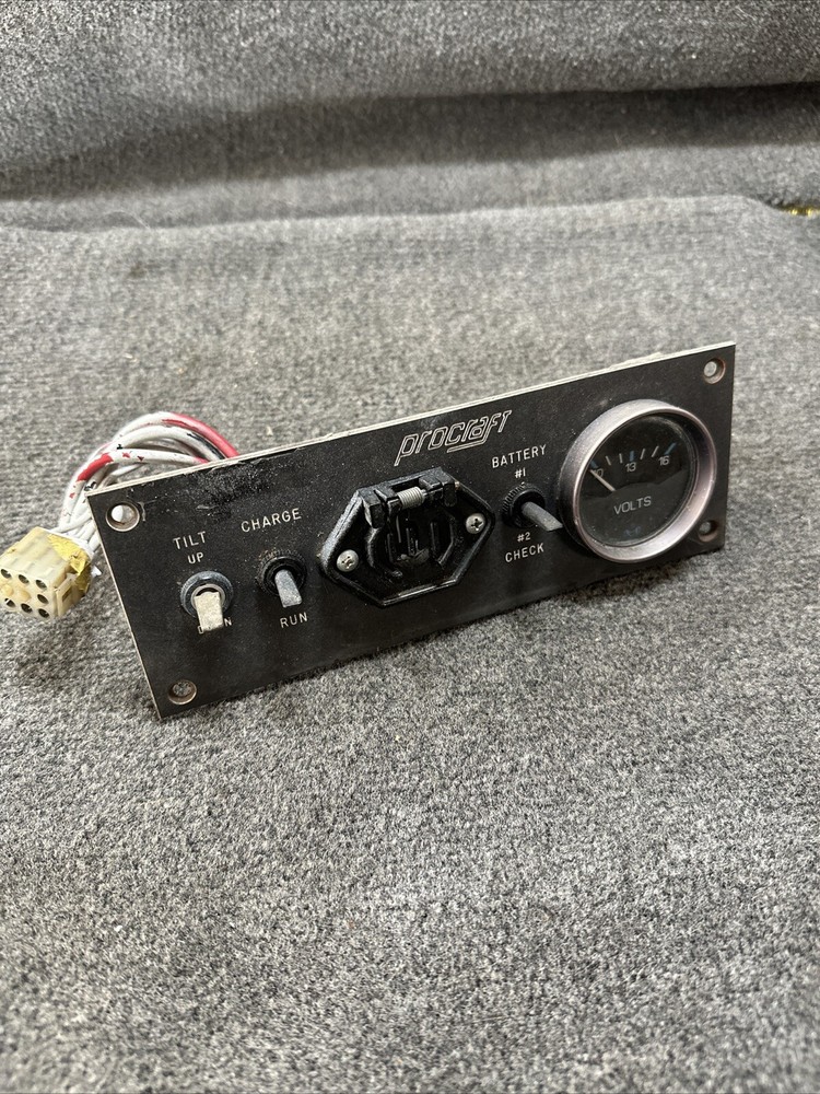 ProCraft Bass Boat Front Flush Mount Switch Trolling Motor Control Panel