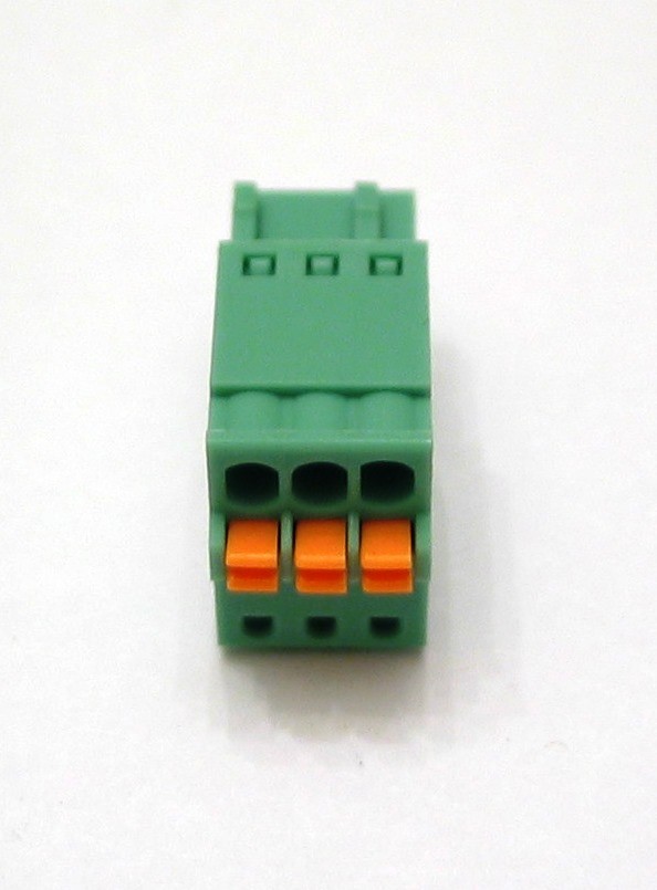 3 Pin - 2.54mm / Pluggable Connector - Spring Terminal Block - Phoenix Plug