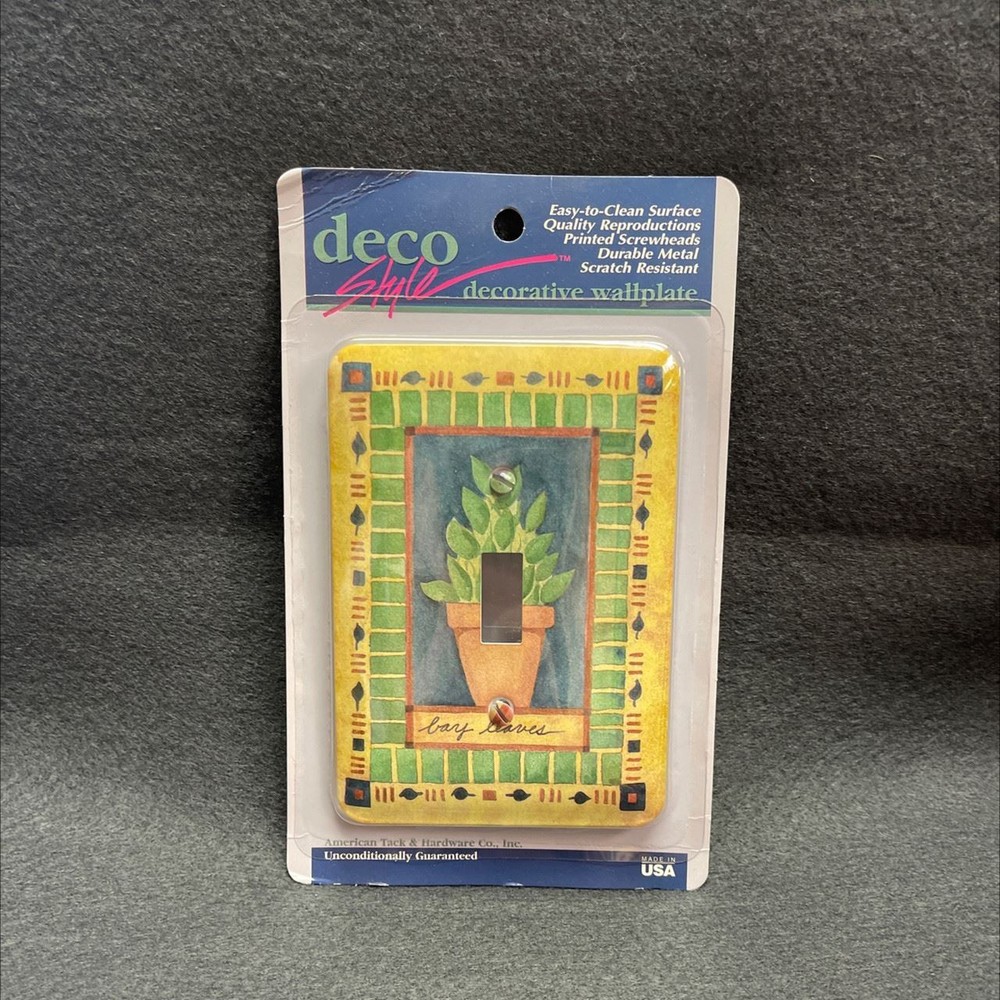 Wall Plate  Bay Leaves Single Switch