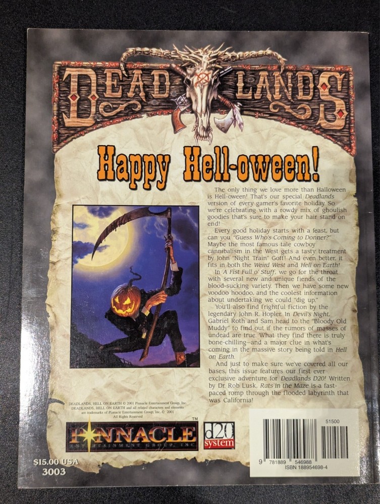 The Epitaph Volume 1 Issue 3 - Deadlands - Pinnacle