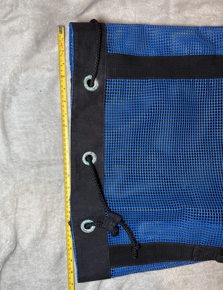 Aqualung Mariner Mesh Backpack Duffle Bag Medium Large Black and Blue
