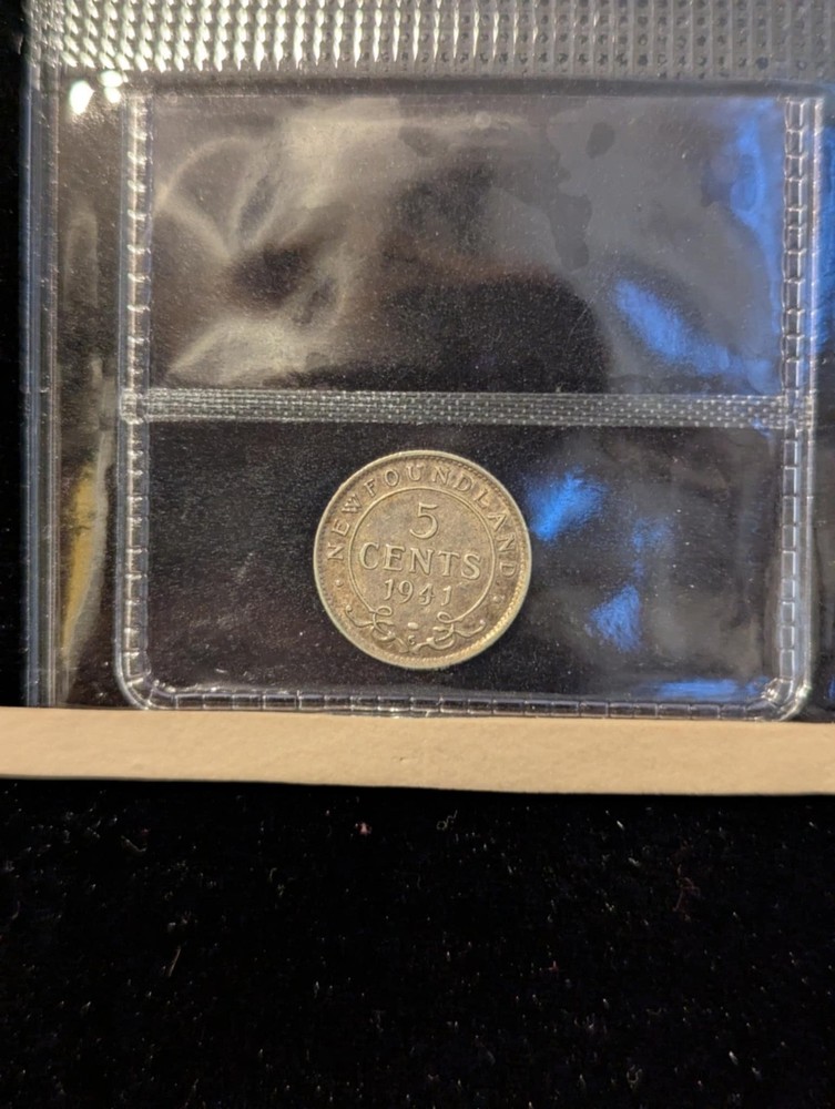 1941c Coin Mart Graded Newfoundland, ¢5 Cent, **EF-40**