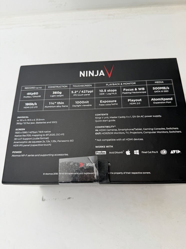 Atoms Ninja V Unused Open Box