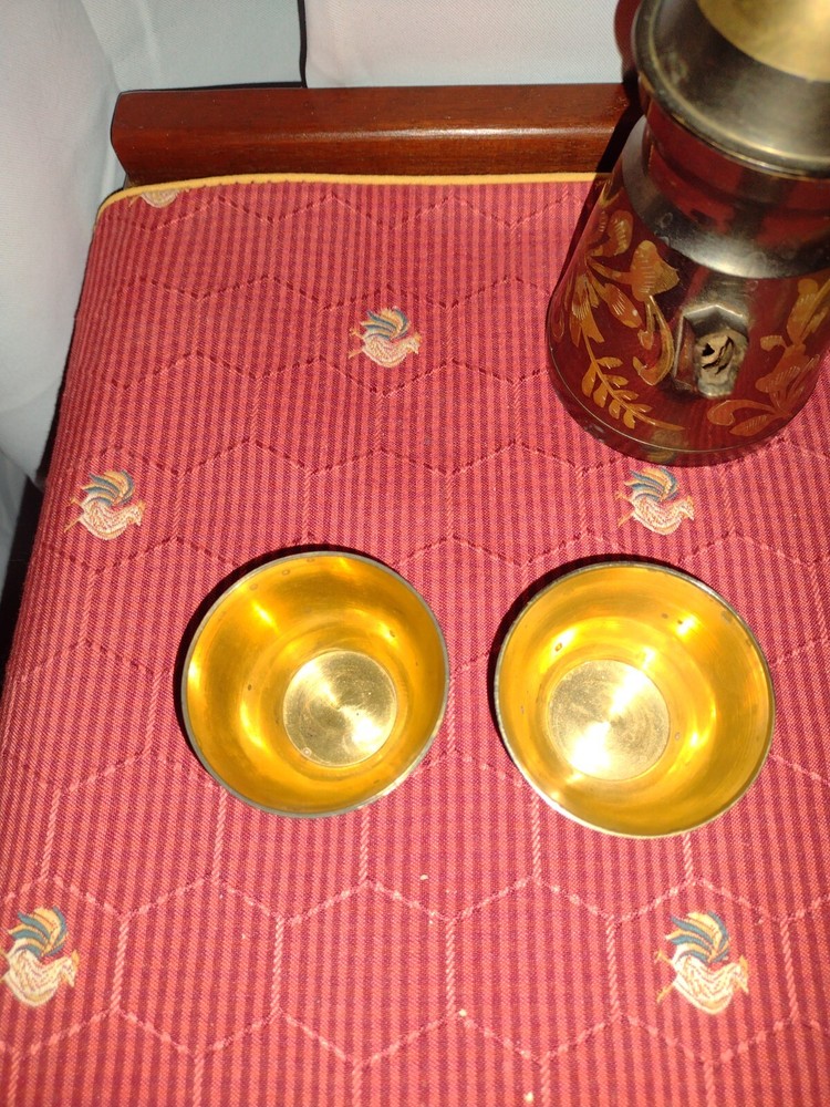 Brass Turkish Tea/Coffee Pot with Wood Handle
